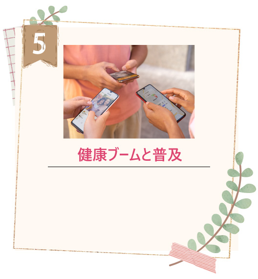 健康ブームと普及