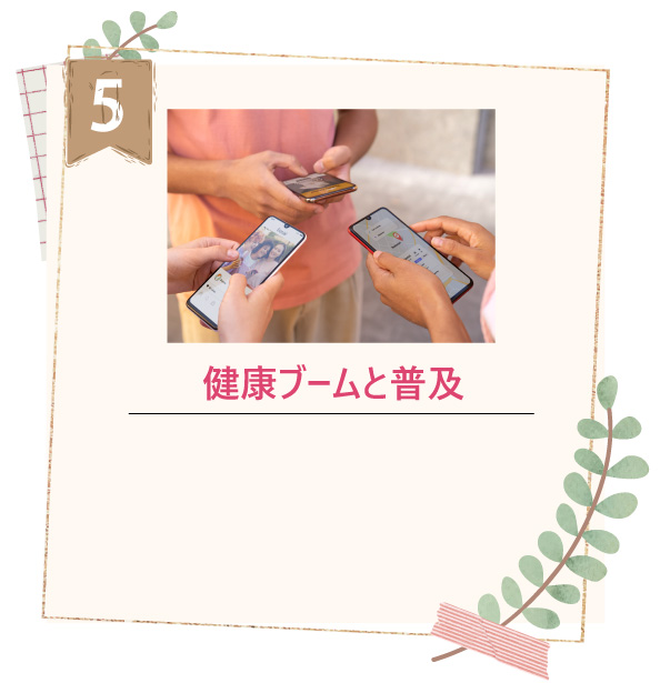 健康ブームと普及